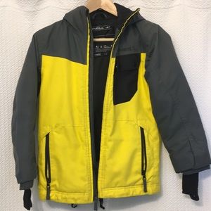 Boys grey/yellow O’Neill winter ski jacket. Size 8
